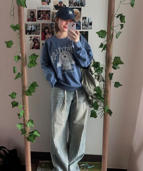 Retriever Club（レトリーバークラブ）の「RETRIEVER DOLL CREWNECK [PIGMENT NAVY]（スウェット・レディース・その他・M/L/XL）」の3枚目の写真