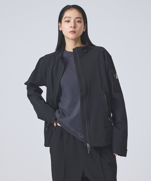 Pyrenex(ピレネックス)の「【PYRENEX / ピレネックス】HMX008 / LANE/ソフトシェルジャケット/スタンドカラー/ユニセックス(ブルゾン・メンズ・ブラック/ライトベージュ・L/M/S)」の6枚目の写真