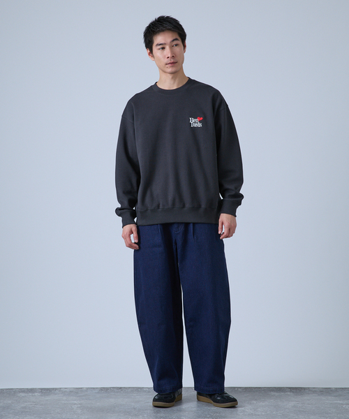 BEN DAVIS(ベンデイビス)の「【BEN DAVIS / ベンデイビス】別注 Heart LOGO CREW(スウェット・メンズ・ネイビー/グレー/ブラック/グリーン・LARGE/MEDIUM)」の5枚目の写真