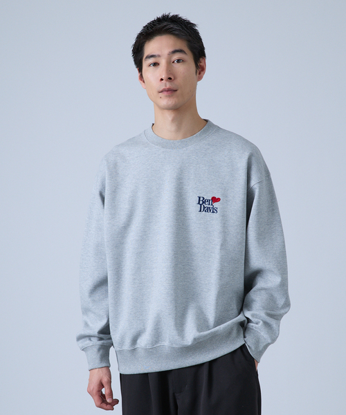 BEN DAVIS(ベンデイビス)の「【BEN DAVIS / ベンデイビス】別注 Heart LOGO CREW(スウェット・メンズ・ネイビー/グレー/ブラック/グリーン・LARGE/MEDIUM)」の10枚目の写真