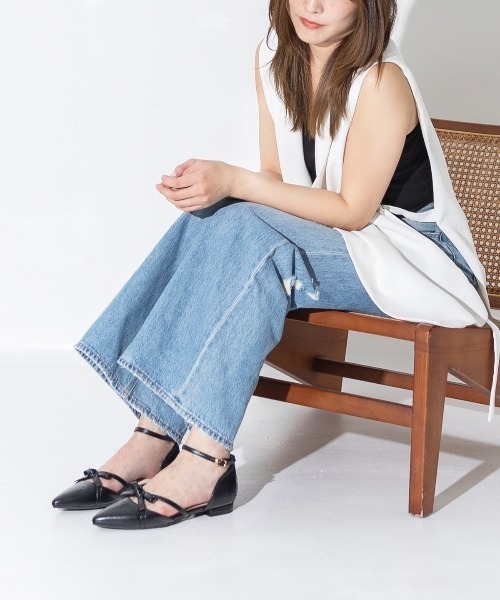 attagirl(アタガール)の「リボンセパレートパンプス(パンプス・レディース・チェック/ブラック/アイボリー/ドット・22.5cm/22.0cm/23.5cm/23.0cm/25.5cm/25.0cm/24.5cm/24.0cm)」の15枚目の写真