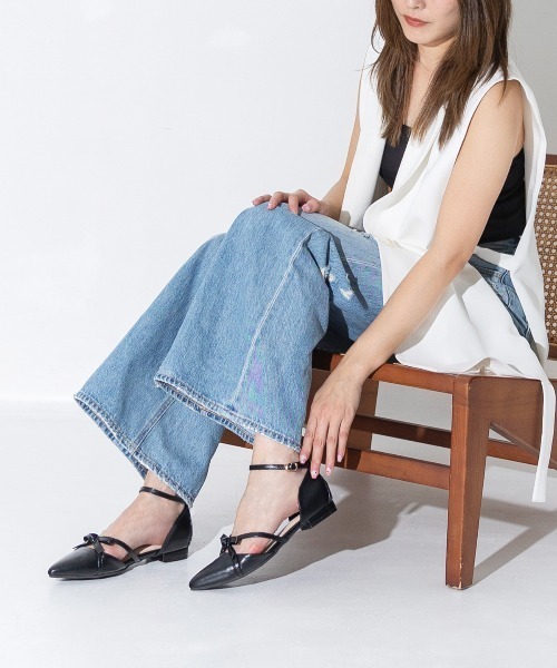 attagirl(アタガール)の「リボンセパレートパンプス(パンプス・レディース・チェック/ブラック/アイボリー/ドット・22.5cm/22.0cm/23.5cm/23.0cm/25.5cm/25.0cm/24.5cm/24.0cm)」の16枚目の写真