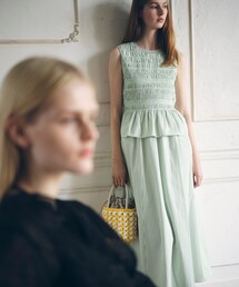 ANAYI | カラーストライプスモッキング ワンピース(ワンピース)