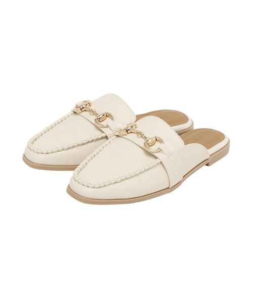 AMERICAN HOLIC(アメリカンホリック)の「ビットミュールローファー(ローファー・レディース・アイボリー/ブラック・S/M/L)」の4枚目の写真