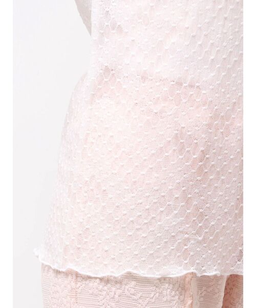 merry jenny（メリージェニー）の「シアーレーストップス（Tシャツ/カットソー・レディース・オフホワイト/ピンク・FREE）」の18枚目の写真