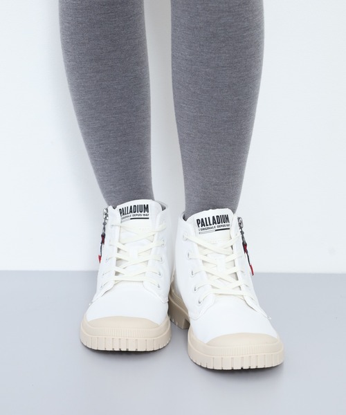 PALLADIUM（パラディウム）の「SP20 HI TECH OUTZIP サイドジップ ハイカット シューズ ユニセックス（スニーカー・メンズ・ホワイト/ベージュ系その他/ブラック・29cm/25.5cm/25cm/24.5cm/24cm/23.5cm/23cm/28cm/27.5cm/27cm/26.5cm/26cm/22.5cm）」の17枚目の写真