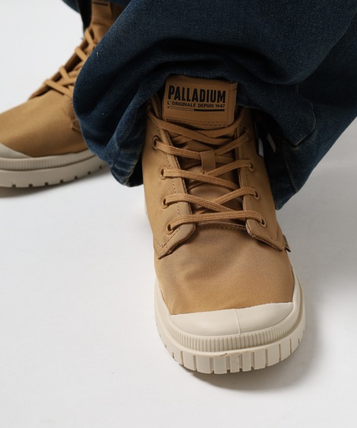 PALLADIUM（パラディウム）の「SP20 HI TECH OUTZIP サイドジップ ハイカット シューズ ユニセックス（スニーカー・メンズ・ホワイト/ベージュ系その他/ブラック・29cm/25.5cm/25cm/24.5cm/24cm/23.5cm/23cm/28cm/27.5cm/27cm/26.5cm/26cm/22.5cm）」の14枚目の写真