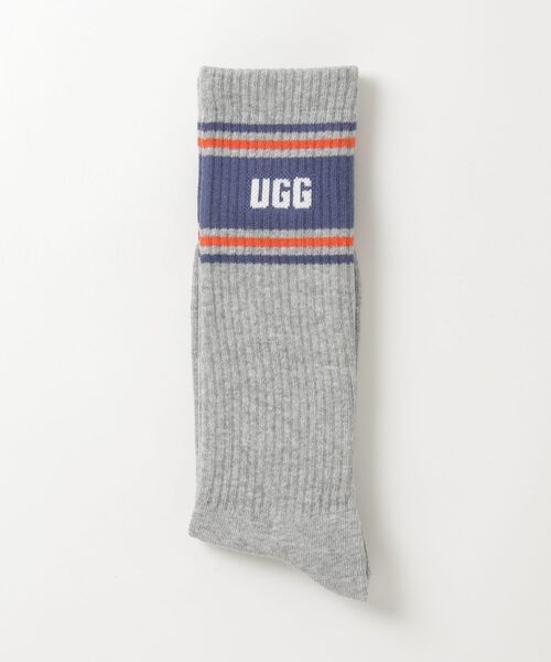 UGG（アグ）の「アグ 【UGG】-  メンズ ソックス【M JOSIAS VARSITY CREW 1176831-GTH】（ソックス/靴下・メンズ・グレー系その他・ONE SIZE）」の3枚目の写真