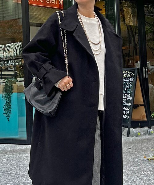 un dix cors（アンディコール）の「スタンドカラーロングコート（その他アウター・レディース・ライトグレー/ブラック/オフホワイト・FREE）」の20枚目の写真