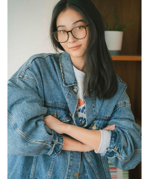 Ungrid（アングリッド）の「ビッグシルエットデニムジャケット（デニムジャケット・レディース・ブルー・FREE）」の3枚目の写真