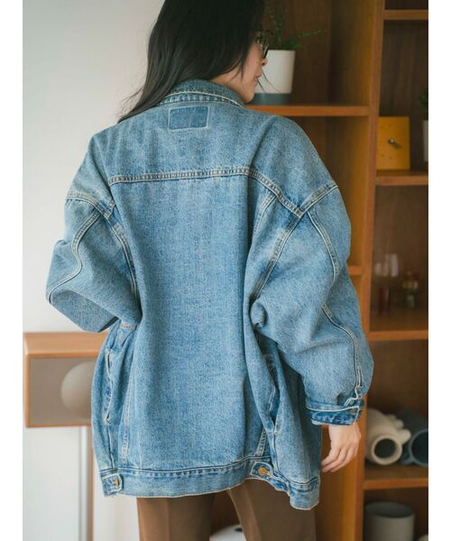 Ungrid（アングリッド）の「ビッグシルエットデニムジャケット（デニムジャケット・レディース・ブルー・FREE）」の5枚目の写真