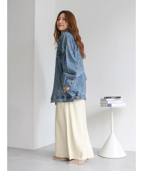 Ungrid（アングリッド）の「ビッグシルエットデニムジャケット（デニムジャケット・レディース・ブルー・FREE）」の12枚目の写真