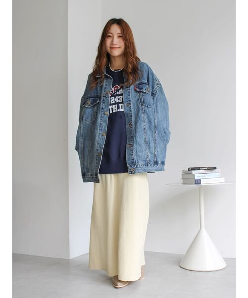 Ungrid（アングリッド）の「ビッグシルエットデニムジャケット（デニムジャケット・レディース・ブルー・FREE）」の17枚目の写真