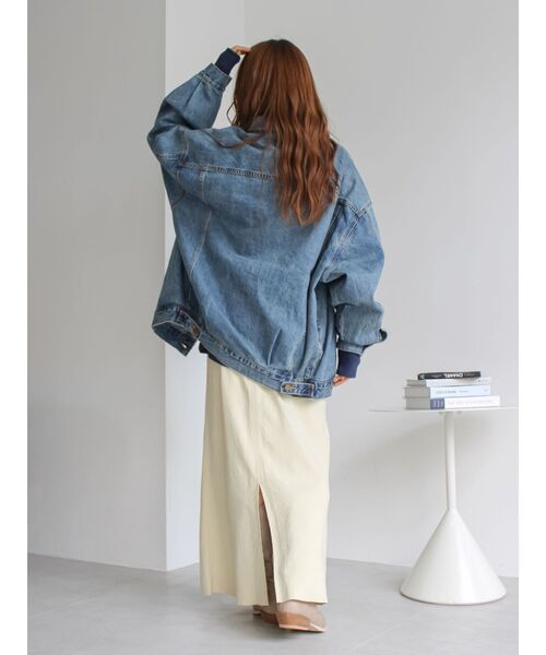 Ungrid（アングリッド）の「ビッグシルエットデニムジャケット（デニムジャケット・レディース・ブルー・FREE）」の19枚目の写真