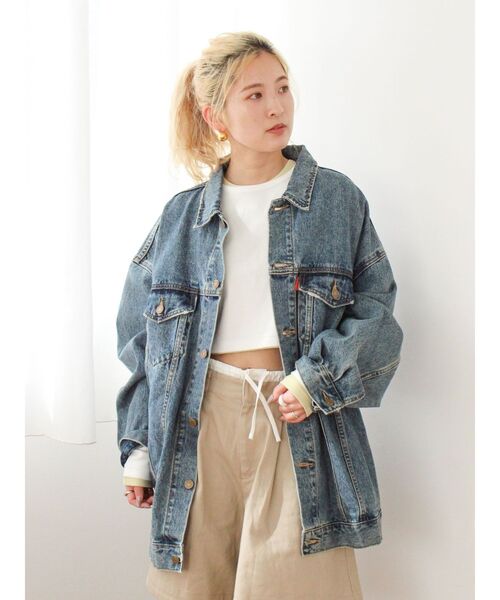 Ungrid（アングリッド）の「ビッグシルエットデニムジャケット（デニムジャケット・レディース・ブルー・FREE）」の20枚目の写真