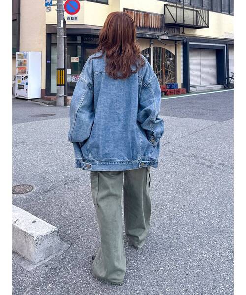 セール】ビッグシルエットデニムジャケット（デニムジャケット