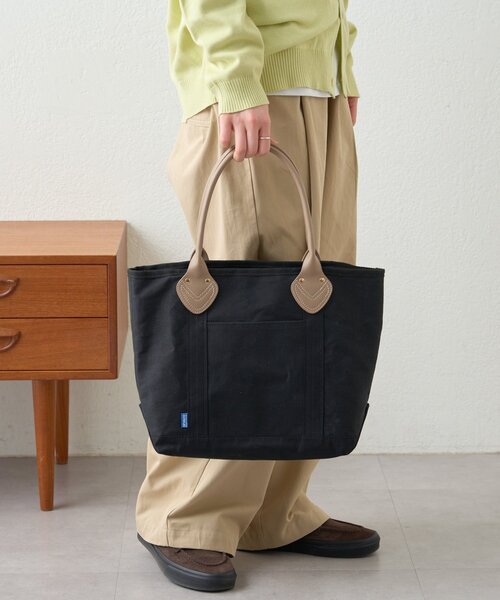 GEVACO(ゲバコ)の「【GEVACO】キャンバストートバッグ(トートバッグ・レディース・ネイビー/グリーン/ブラック・ONE SIZE)」の1枚目の写真