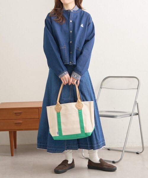 GEVACO(ゲバコ)の「【GEVACO】キャンバストートバッグ(トートバッグ・レディース・ネイビー/グリーン/ブラック・ONE SIZE)」の13枚目の写真