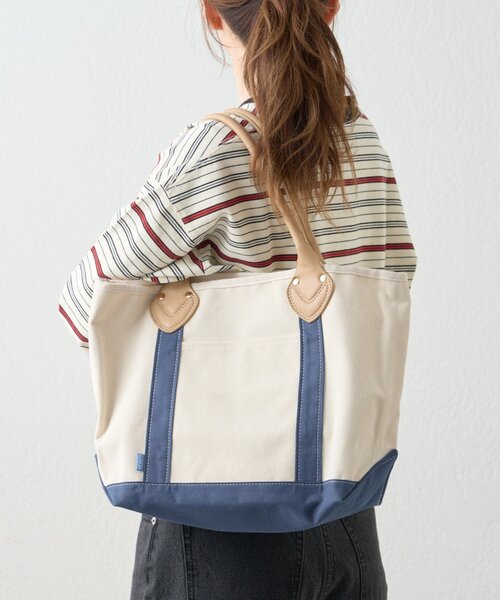 GEVACO(ゲバコ)の「【GEVACO】キャンバストートバッグ(トートバッグ・レディース・ネイビー/グリーン/ブラック・ONE SIZE)」の8枚目の写真