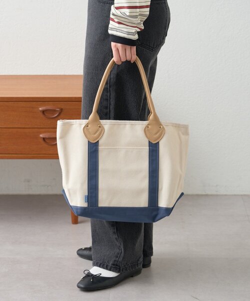 GEVACO(ゲバコ)の「【GEVACO】キャンバストートバッグ(トートバッグ・レディース・ネイビー/グリーン/ブラック・ONE SIZE)」の6枚目の写真