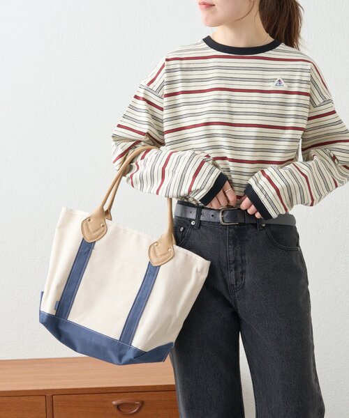 GEVACO(ゲバコ)の「【GEVACO】キャンバストートバッグ(トートバッグ・レディース・ネイビー/グリーン/ブラック・ONE SIZE)」の5枚目の写真