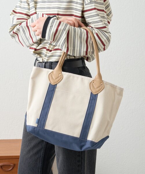 GEVACO(ゲバコ)の「【GEVACO】キャンバストートバッグ(トートバッグ・レディース・ネイビー/グリーン/ブラック・ONE SIZE)」の4枚目の写真