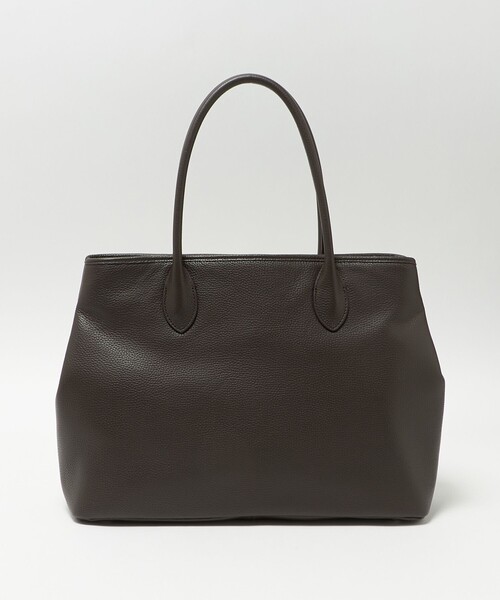 UNITED ARROWS（ユナイテッドアローズ）の「レザー ジップ トートバッグ（トートバッグ・メンズ・ブラック/ダークブラウン・FREE）」の4枚目の写真