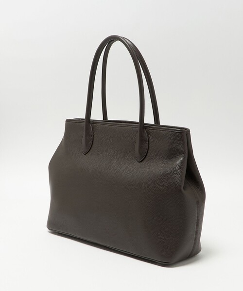 UNITED ARROWS（ユナイテッドアローズ）の「レザー ジップ トートバッグ（トートバッグ・メンズ・ブラック/ダークブラウン・FREE）」の5枚目の写真