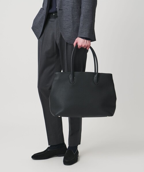 UNITED ARROWS（ユナイテッドアローズ）の「レザー ジップ トートバッグ（トートバッグ・メンズ・ブラック/ダークブラウン・FREE）」の19枚目の写真