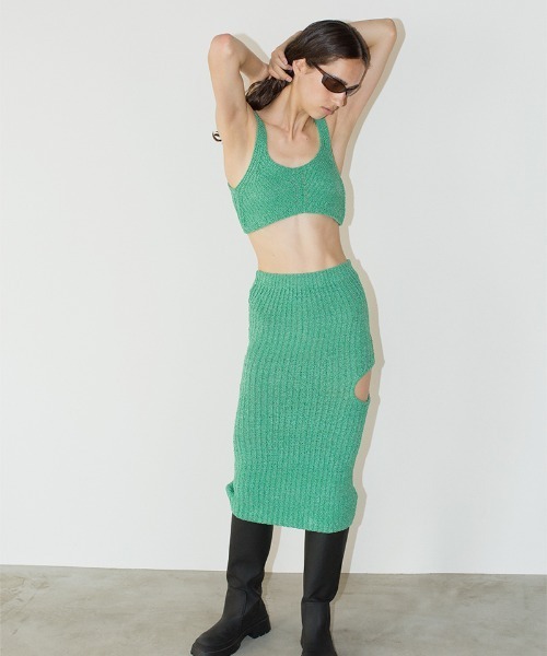 leinwande（ラインヴァンド）の「【leinwande】Tellaro Bra Top（ベスト・レディース・グリーン・ONE SIZE）」の2枚目の写真