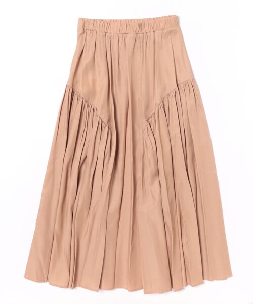 Jines（ジネス）の「サイドギャザースカート（スカート・レディース・ピンク・38）」の2枚目の写真