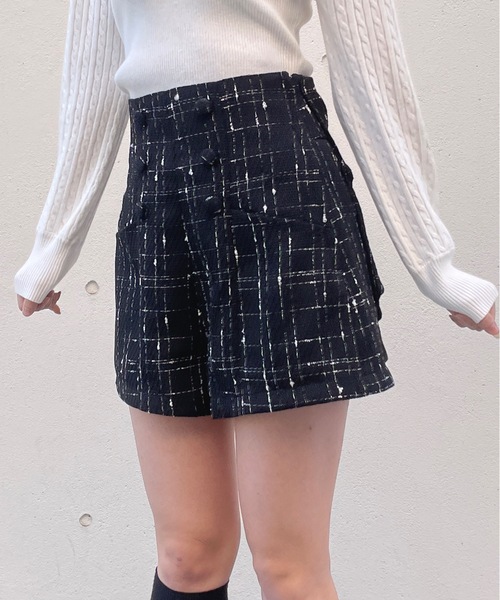 abc une face(アーベーセーアンフェイス)の「バックリボンショートパンツ(その他パンツ・レディース・ホワイト/ブラック・FREE)」の9枚目の写真