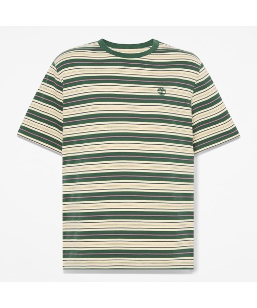 Timberland(ティンバーランド)の「ストライプ 半袖 Tシャツ ユニセックス(Tシャツ/カットソー・メンズ・ベージュ系その他・LARGE/XX-LARGE/X-LARGE/MEDIUM/SMALL)」の4枚目の写真