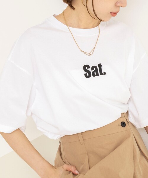 NOLLEY’S(ノーリーズ)の「ウォッシャブルweekendTシャツ(Tシャツ/カットソー・レディース・ホワイト系その他3/ホワイト系その他2/ホワイト系その他4・FREE)」の13枚目の写真