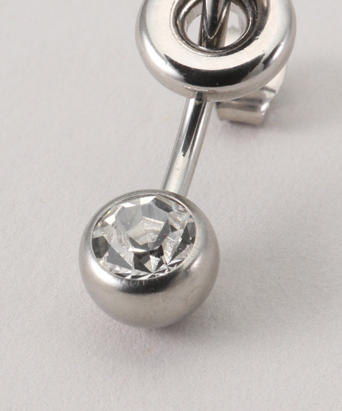 Oriens JOURNAL STANDARD(オリエンス ジャーナルスタンダード)の「【JUSTINE CLENQUET】MINDY CRYSTAL EARRING:ピアス(片耳)(ピアス(片耳用)・レディース・その他・FREE)」の4枚目の写真
