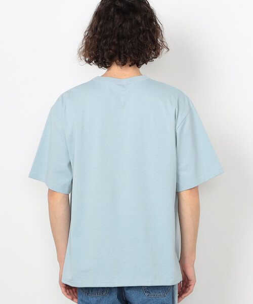 Purple&Yellow（パープルアンドイエロー）の「エンボスロゴ 半袖Tシャツ（Tシャツ/カットソー・メンズ・ホワイト/ブラック/サックスブルー・SMALL/MEDIUM/LARGE）」の19枚目の写真