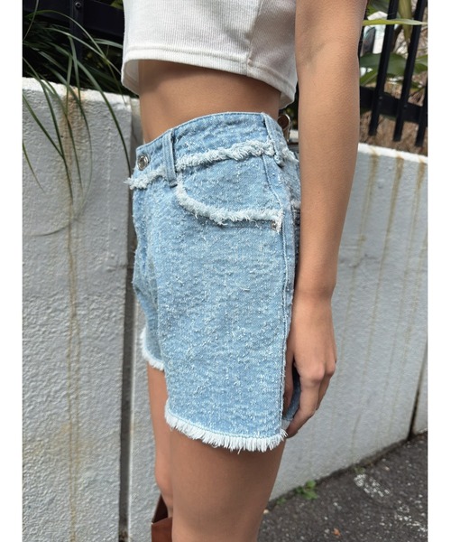 EGOIST（エゴイスト）の「ツイードデニムSPT（デニムパンツ・レディース・サックスブルー/ネイビー・M/S）」の18枚目の写真