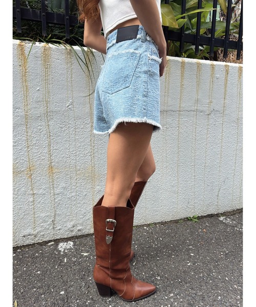 EGOIST（エゴイスト）の「ツイードデニムSPT（デニムパンツ・レディース・サックスブルー/ネイビー・M/S）」の10枚目の写真