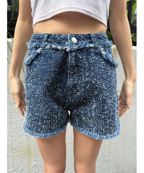 EGOIST（エゴイスト）の「ツイードデニムSPT（デニムパンツ・レディース・サックスブルー/ネイビー・M/S）」の20枚目の写真