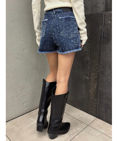 EGOIST（エゴイスト）の「ツイードデニムSPT（デニムパンツ・レディース・サックスブルー/ネイビー・M/S）」の16枚目の写真
