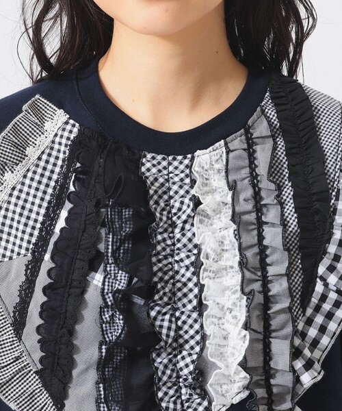 別注】TORI-TO / 縦フリル Tシャツ（Tシャツ/カットソー）｜TORI-TO