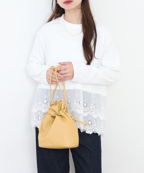 RME.(アールエムイー)の「裾レースプルオーバー 長袖Tシャツ(Tシャツ/カットソー・レディース・グレー/ホワイト・L/M)」の17枚目の写真