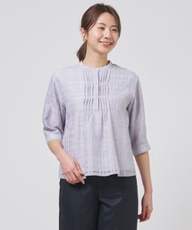 シアーチェック カットソー