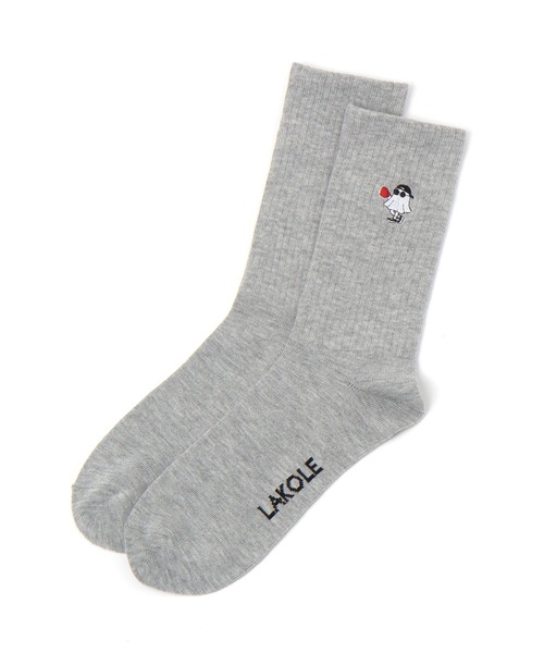 LAKOLE（ラコレ）の「ジャストゴーストソックス2 / 654156（ソックス/靴下・メンズ・ホワイト/ブラック/グレー・FREE）」の3枚目の写真