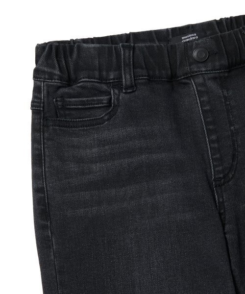 MUSINSA STANDARD KIDS（ムシンサスタンダードキッズ）の「テーパードバンディングデニムパンツ[ウォッシュドブラック]（デニムパンツ・レディース・その他・100/110/120/130/140/150）」の5枚目の写真