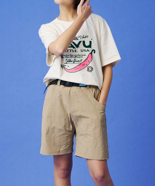 KAVU(カブー)の「KAVU/カブー Chili Pepper Tee/チリペッパー Tシャツ(Tシャツ/カットソー・メンズ・ナチュラル/ホワイト・MEDIUM/LARGE)」の11枚目の写真