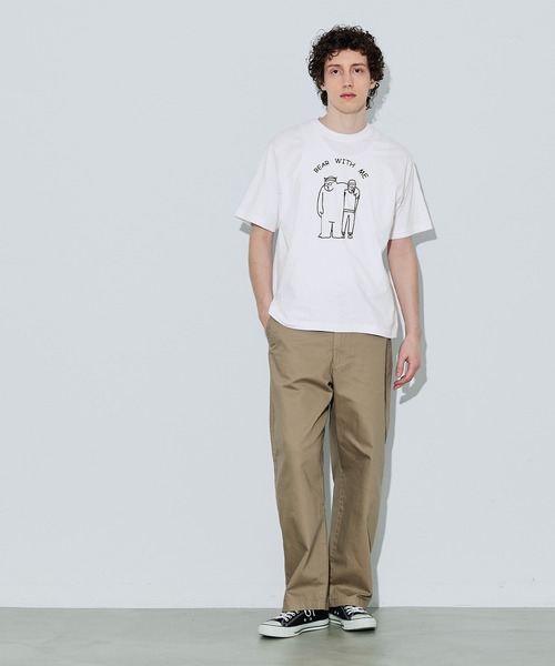 coca（coca）（コカ）の「ユニセックス ベアプリントTシャツ（Tシャツ/カットソー・メンズ・ライトベージュ/ブラック/ホワイト/ダークブルー・XL/M/L）」の5枚目の写真