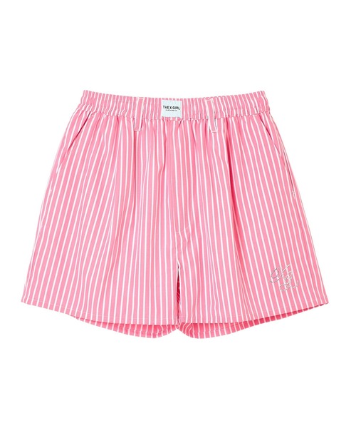 X-girl(エックスガール)の「STRIPED RHINESTONE SHORTS(その他パンツ・レディース・ライトブルー/ピンク・ONE SIZE)」の11枚目の写真