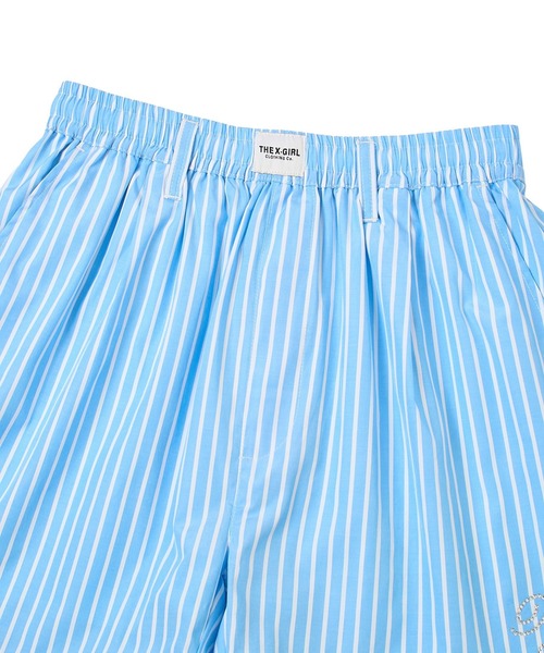 X-girl(エックスガール)の「STRIPED RHINESTONE SHORTS(その他パンツ・レディース・ライトブルー/ピンク・ONE SIZE)」の12枚目の写真