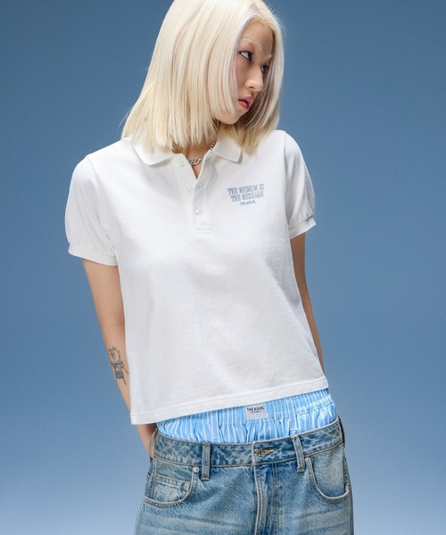 X-girl(エックスガール)の「STRIPED RHINESTONE SHORTS(その他パンツ・レディース・ライトブルー/ピンク・ONE SIZE)」の16枚目の写真